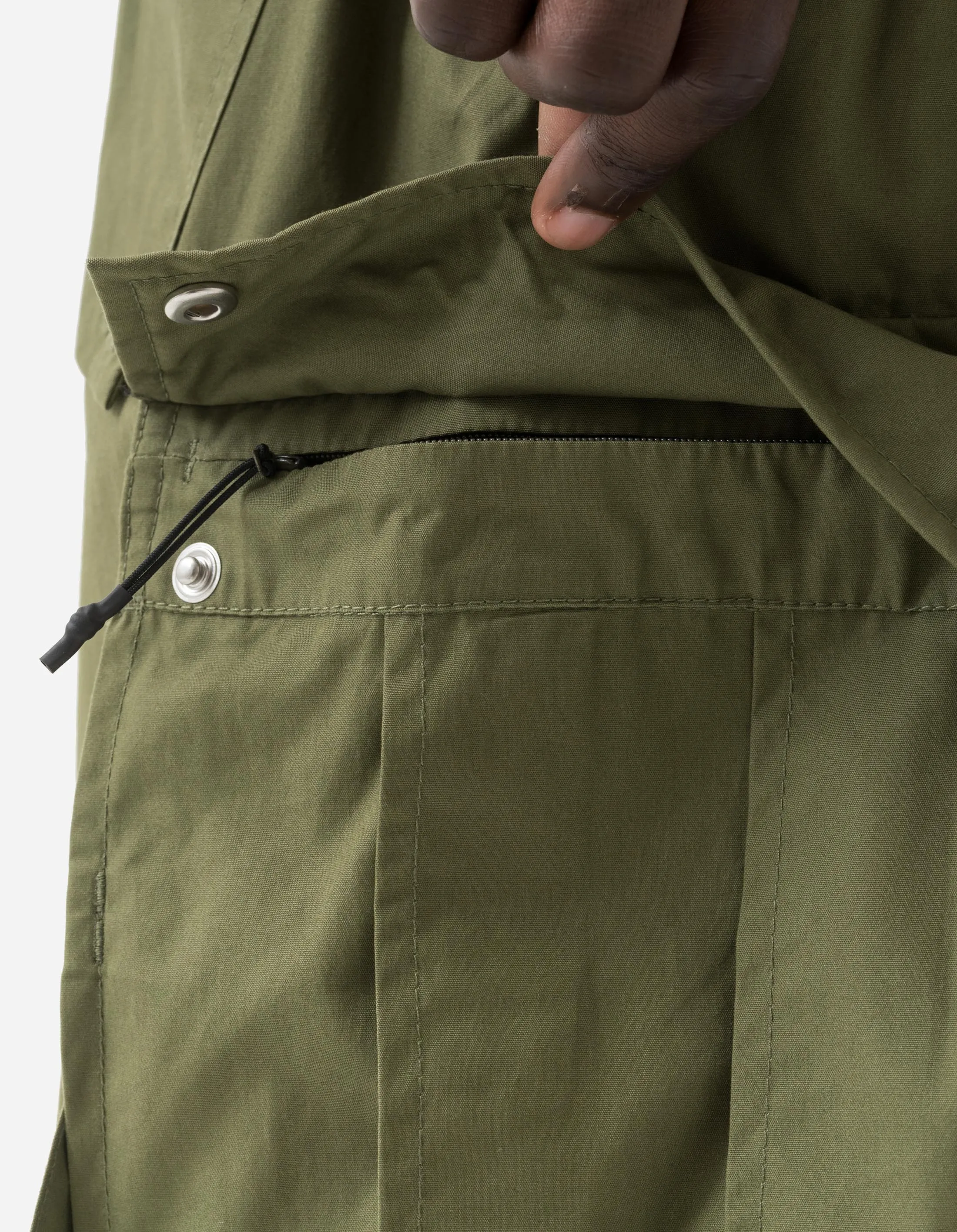 5307 Asym Cargo Track Pants Olive OG-107F