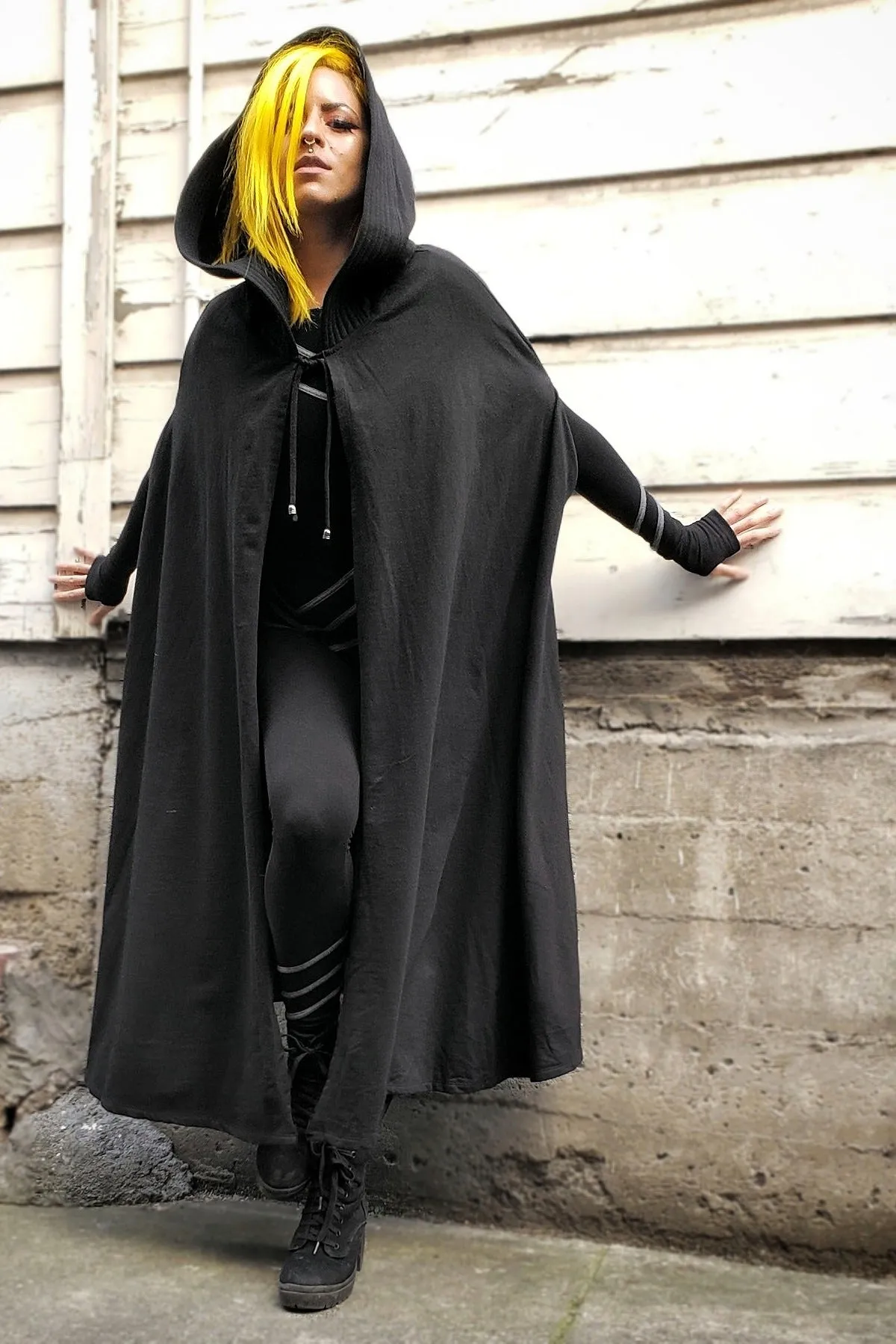 5D x Eyecon Hooded Cape - cotton