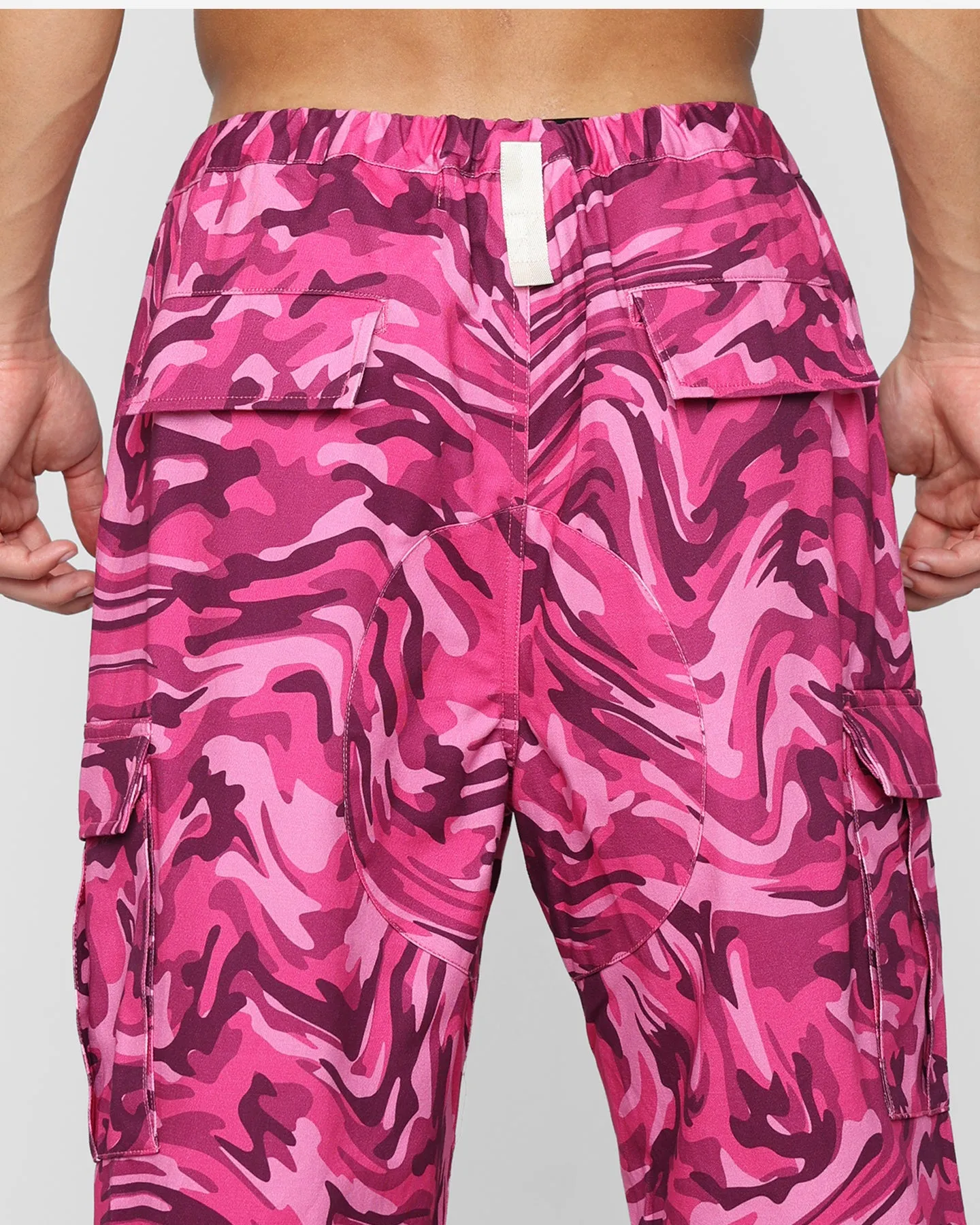 Advisory Board Crystals Abc. 123. Warped Camo Pants Rubellite Pink