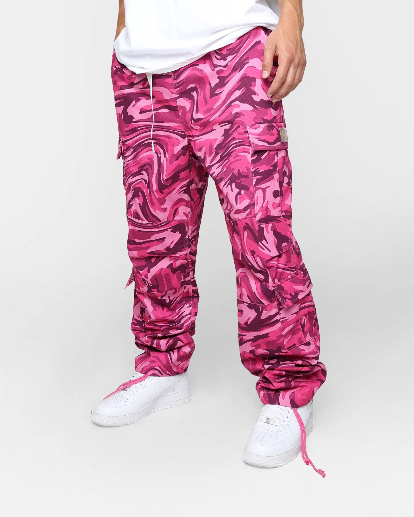 Advisory Board Crystals Abc. 123. Warped Camo Pants Rubellite Pink