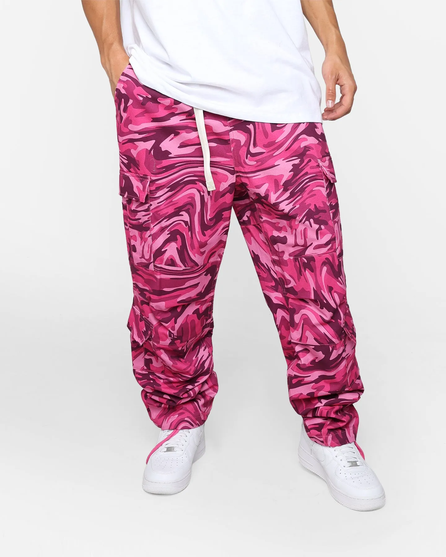 Advisory Board Crystals Abc. 123. Warped Camo Pants Rubellite Pink