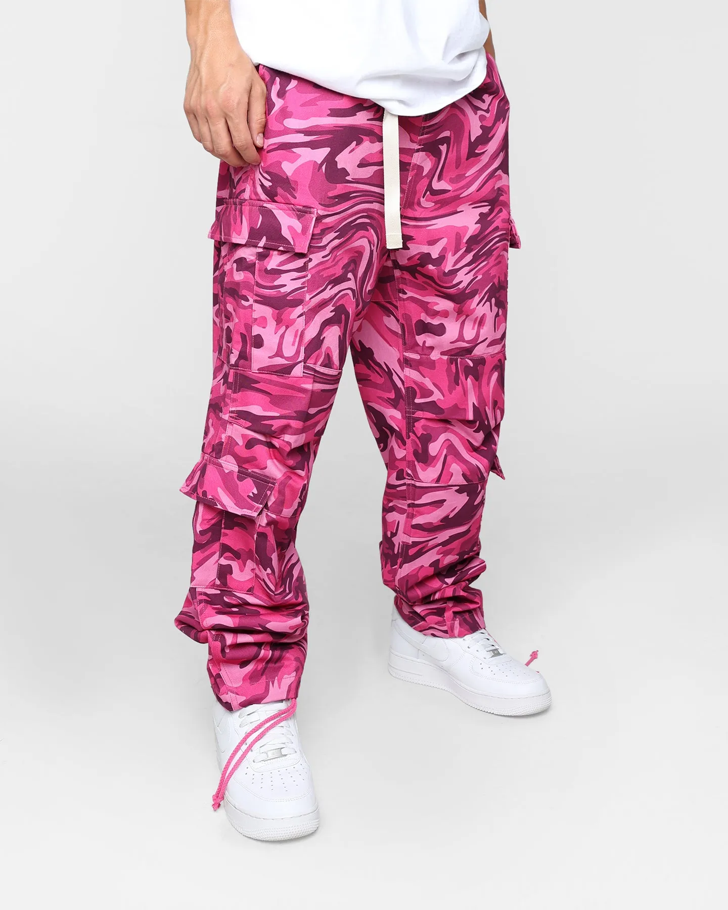 Advisory Board Crystals Abc. 123. Warped Camo Pants Rubellite Pink