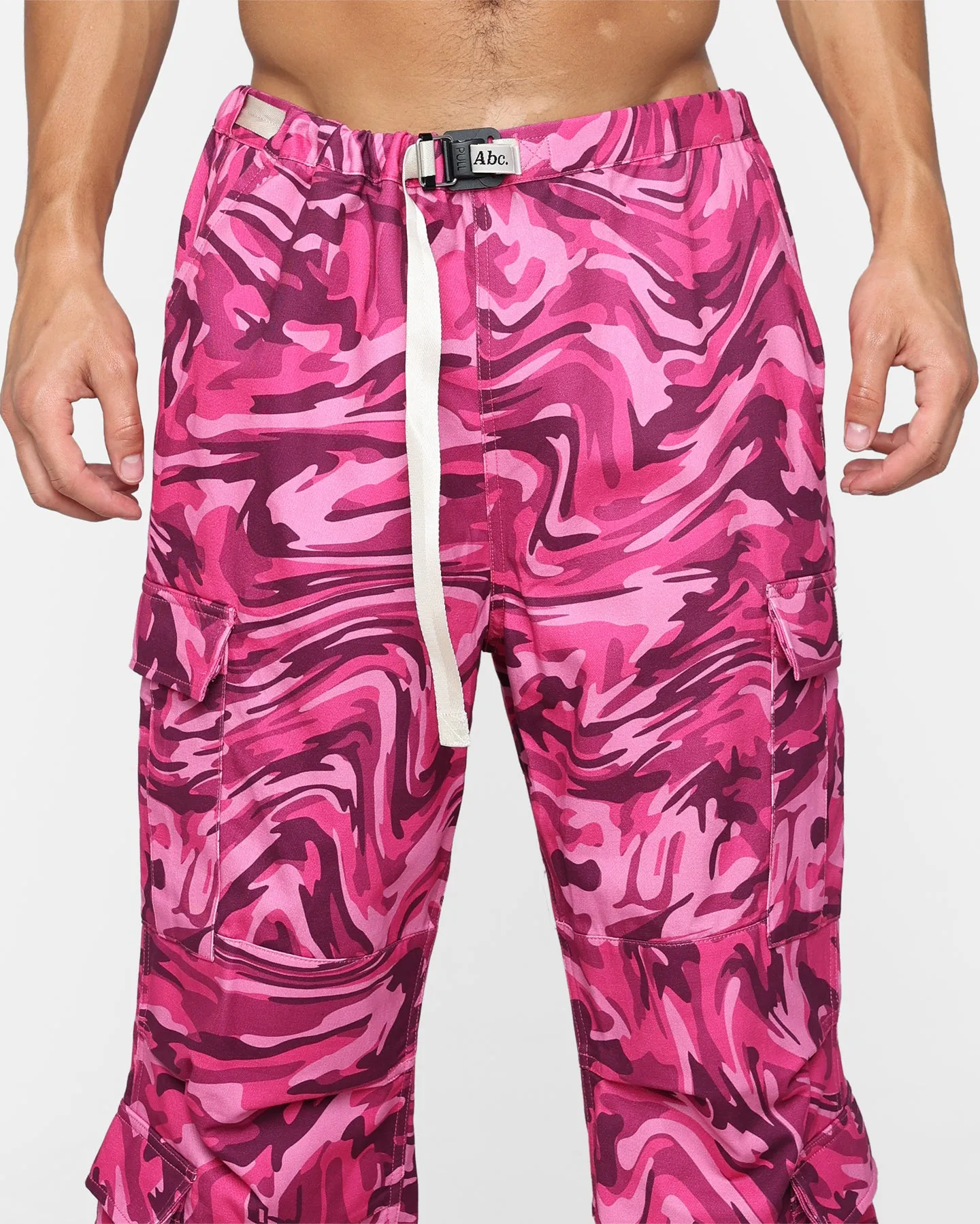 Advisory Board Crystals Abc. 123. Warped Camo Pants Rubellite Pink