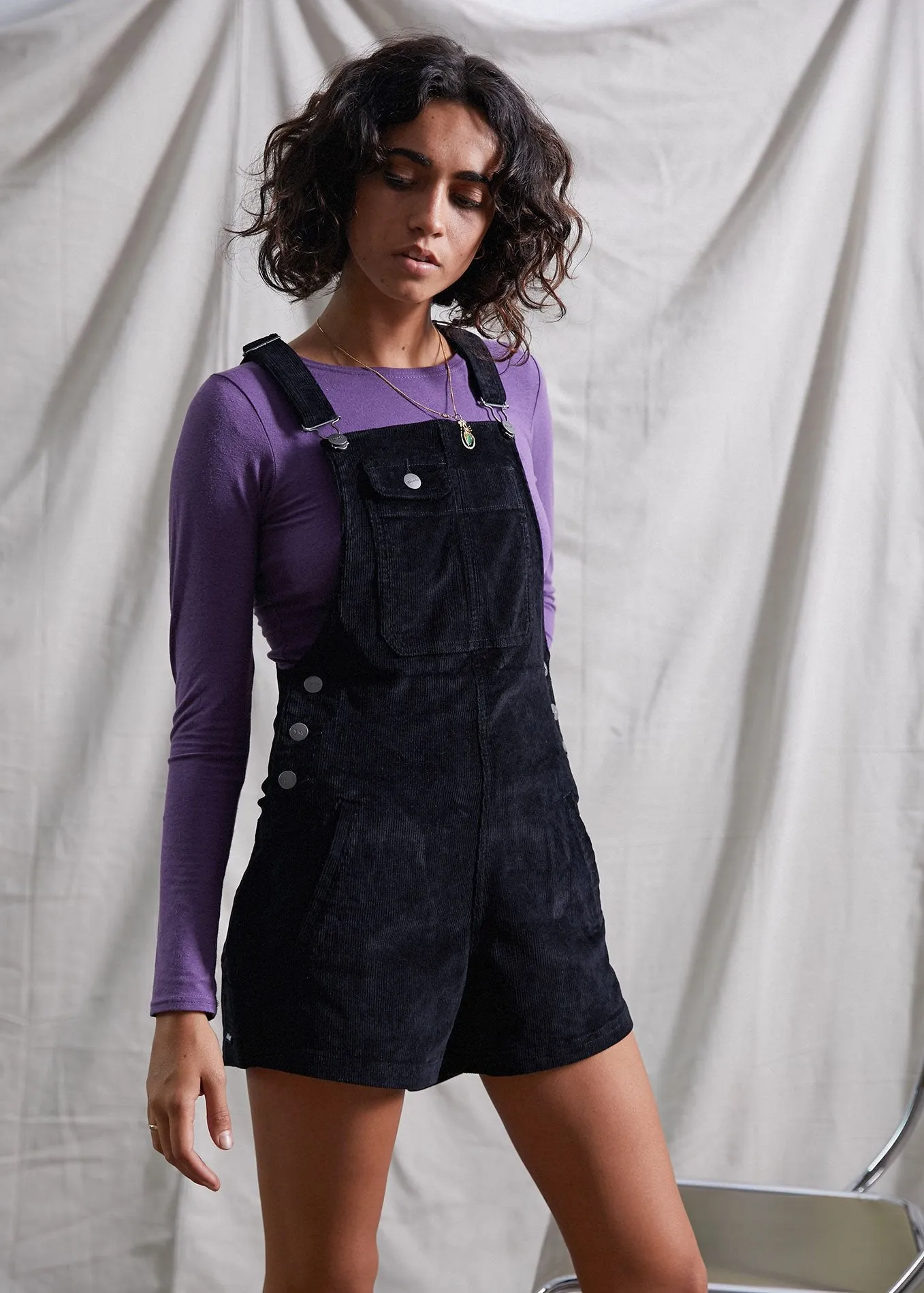 Afends Womens Junebug - Cord Overalls