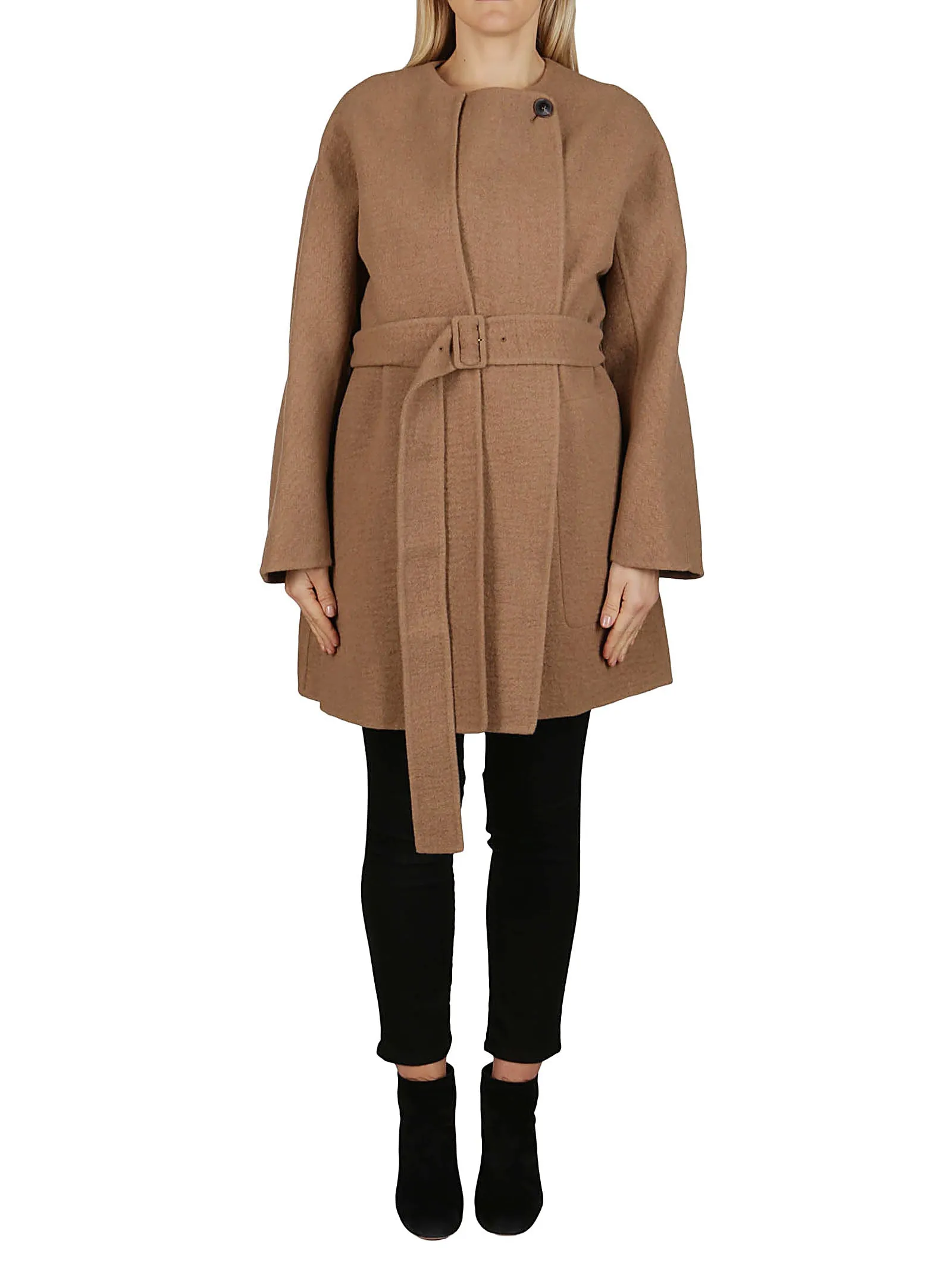 Agnona Cape Overlay Coat