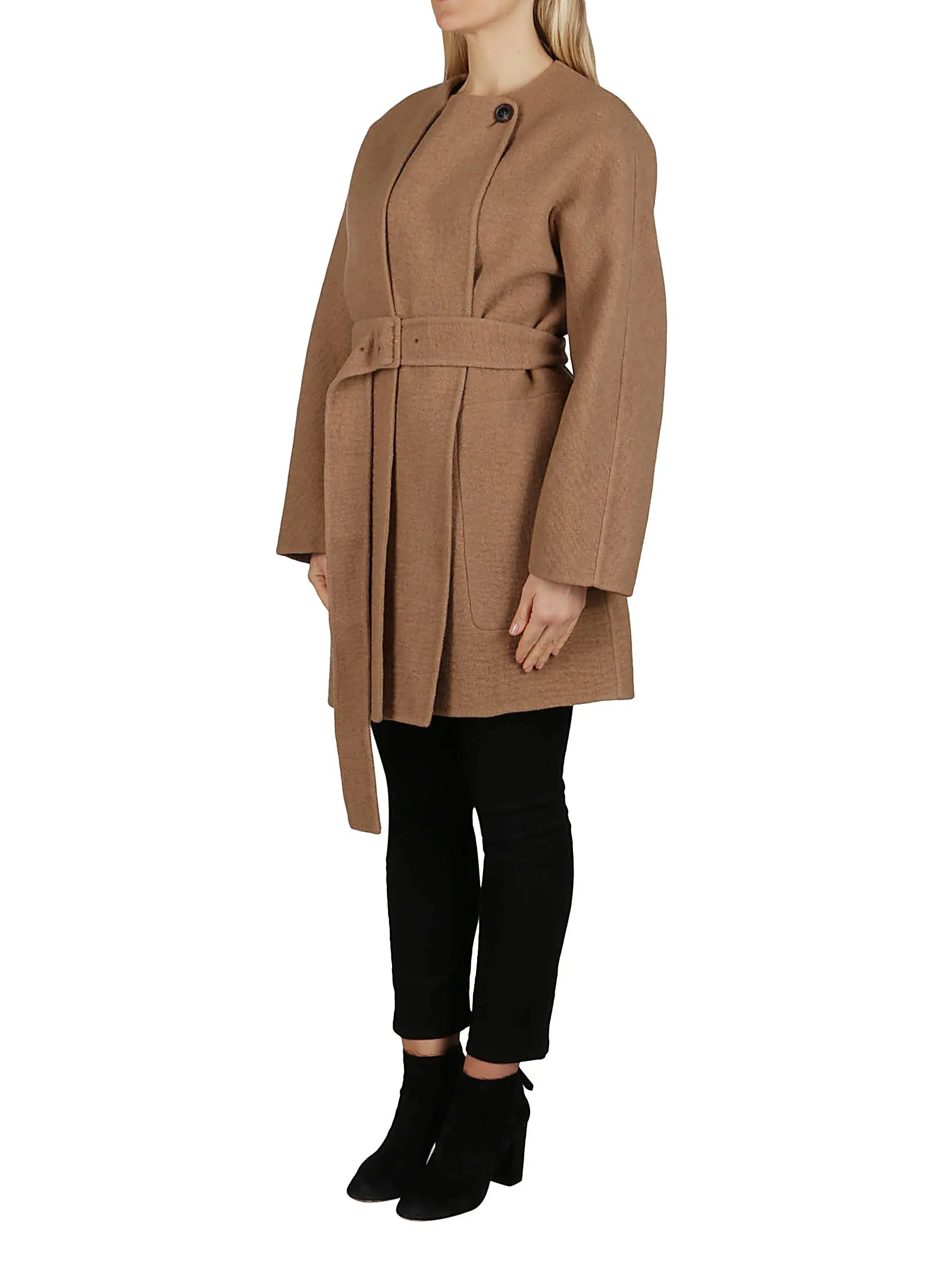 Agnona Cape Overlay Coat