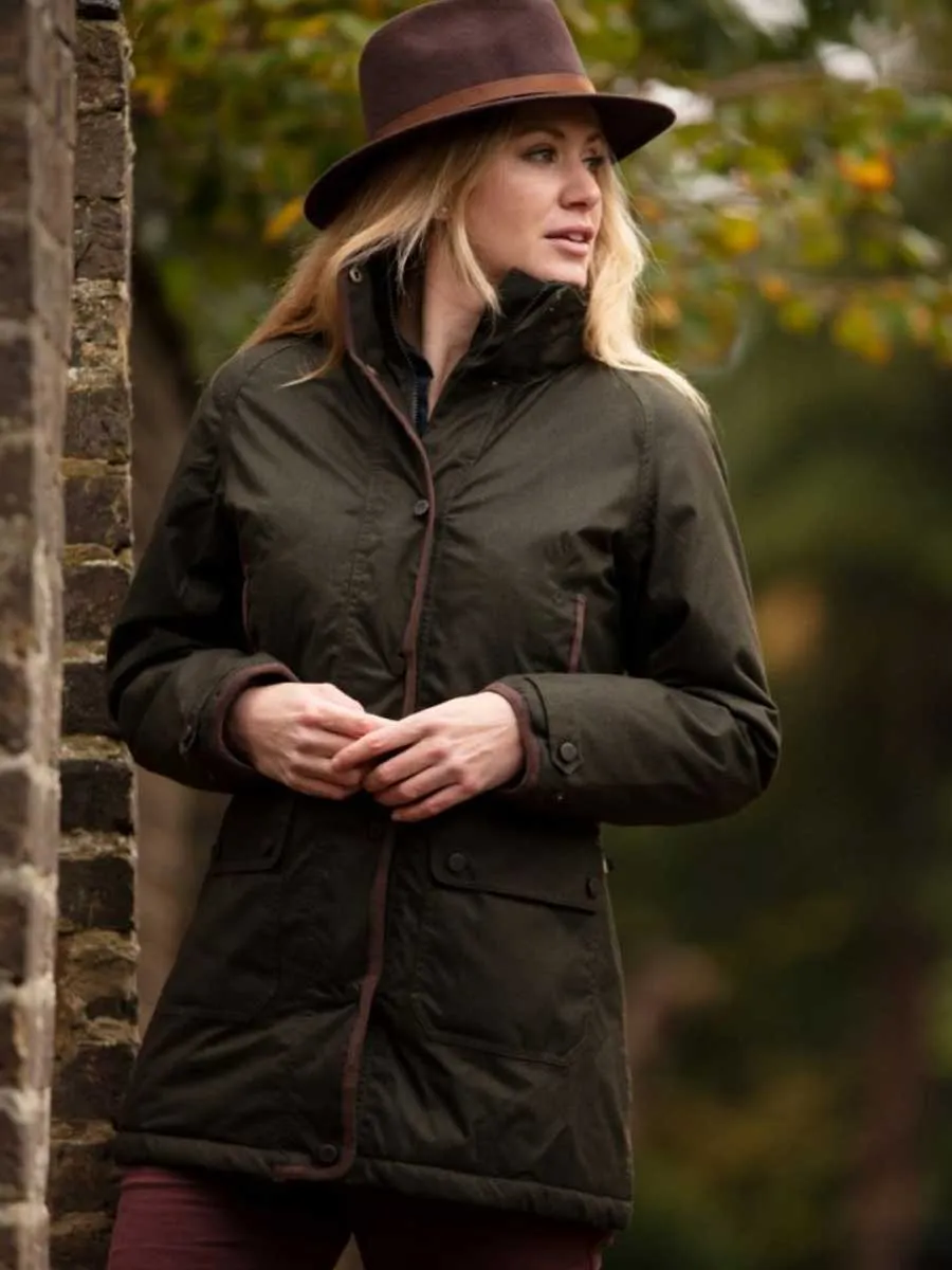 ALAN PAINE Fernley Weekend Coat - Ladies Waterproof - Woodland