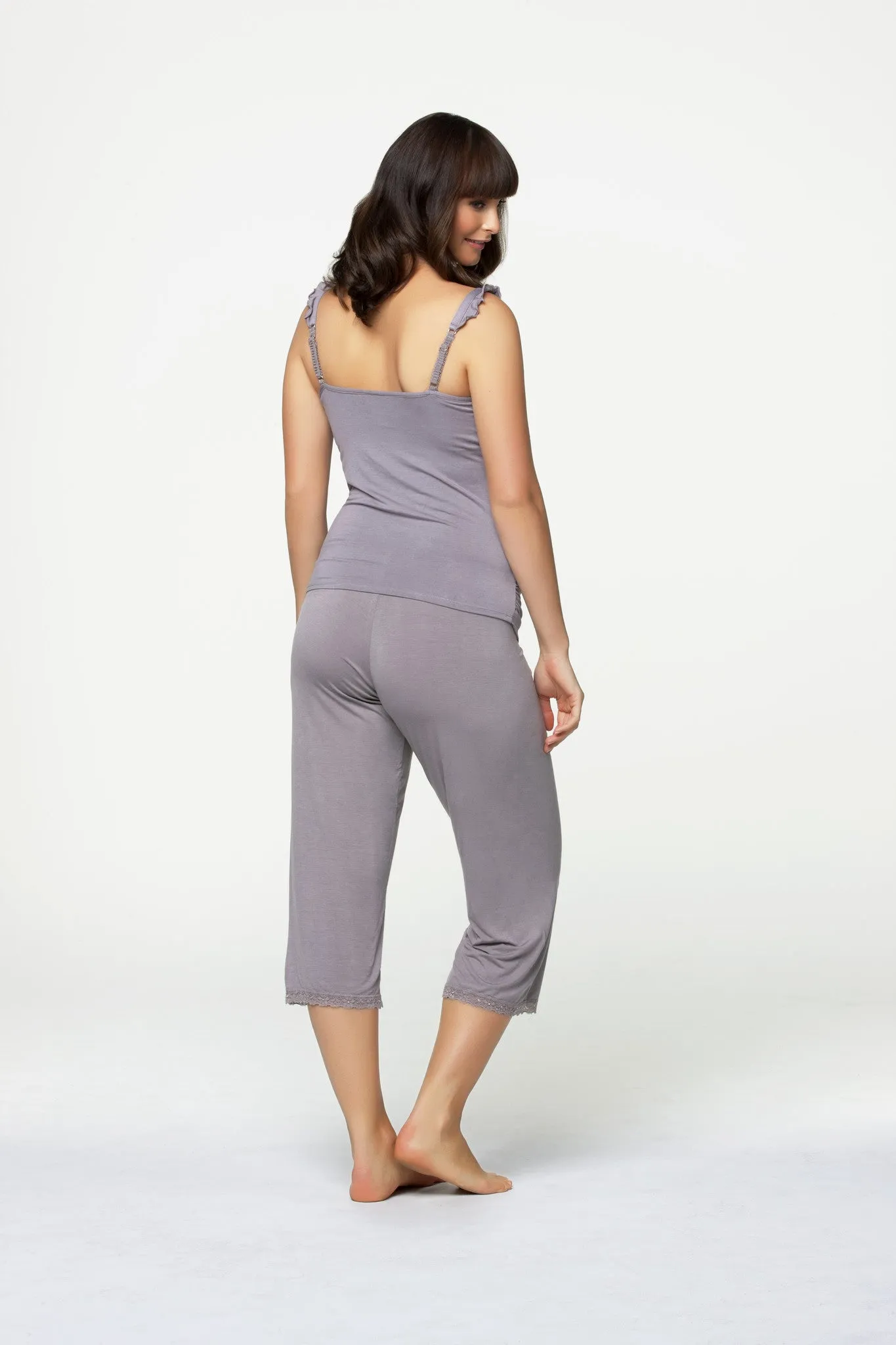 Apple Crumble Grey Nursing Maternity Camisole - Cake