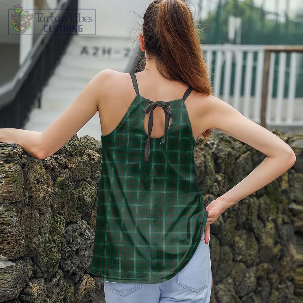 Armagh County Ireland Tartan Loose Halter Neck Camisole