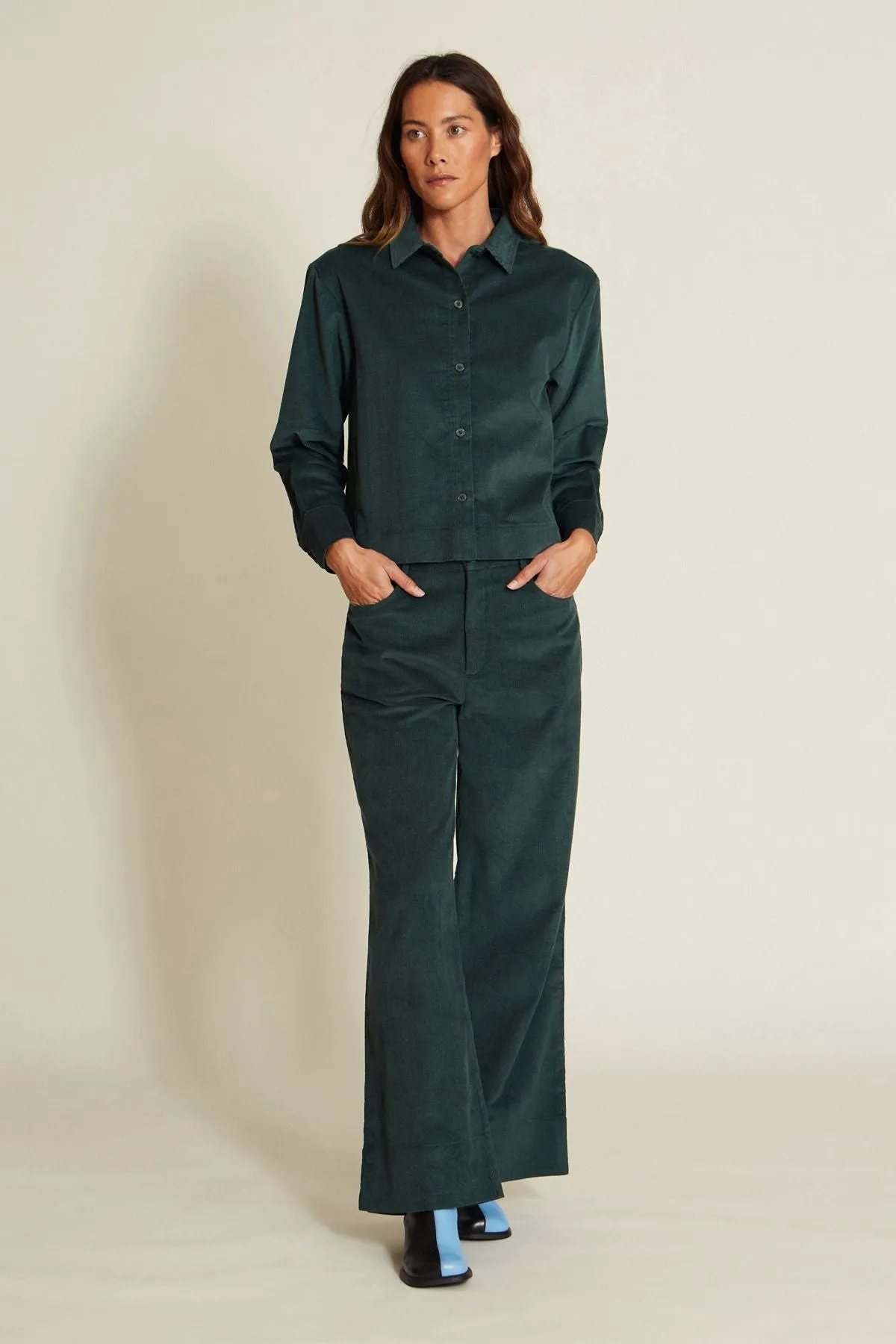 Astan Shirt Dark Green Suite13