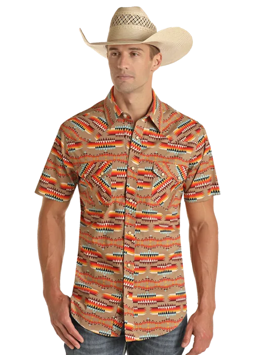 Aztec Sun Men's Snap Up