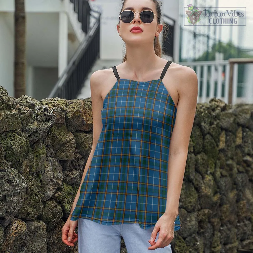 Bain Tartan Loose Halter Neck Camisole