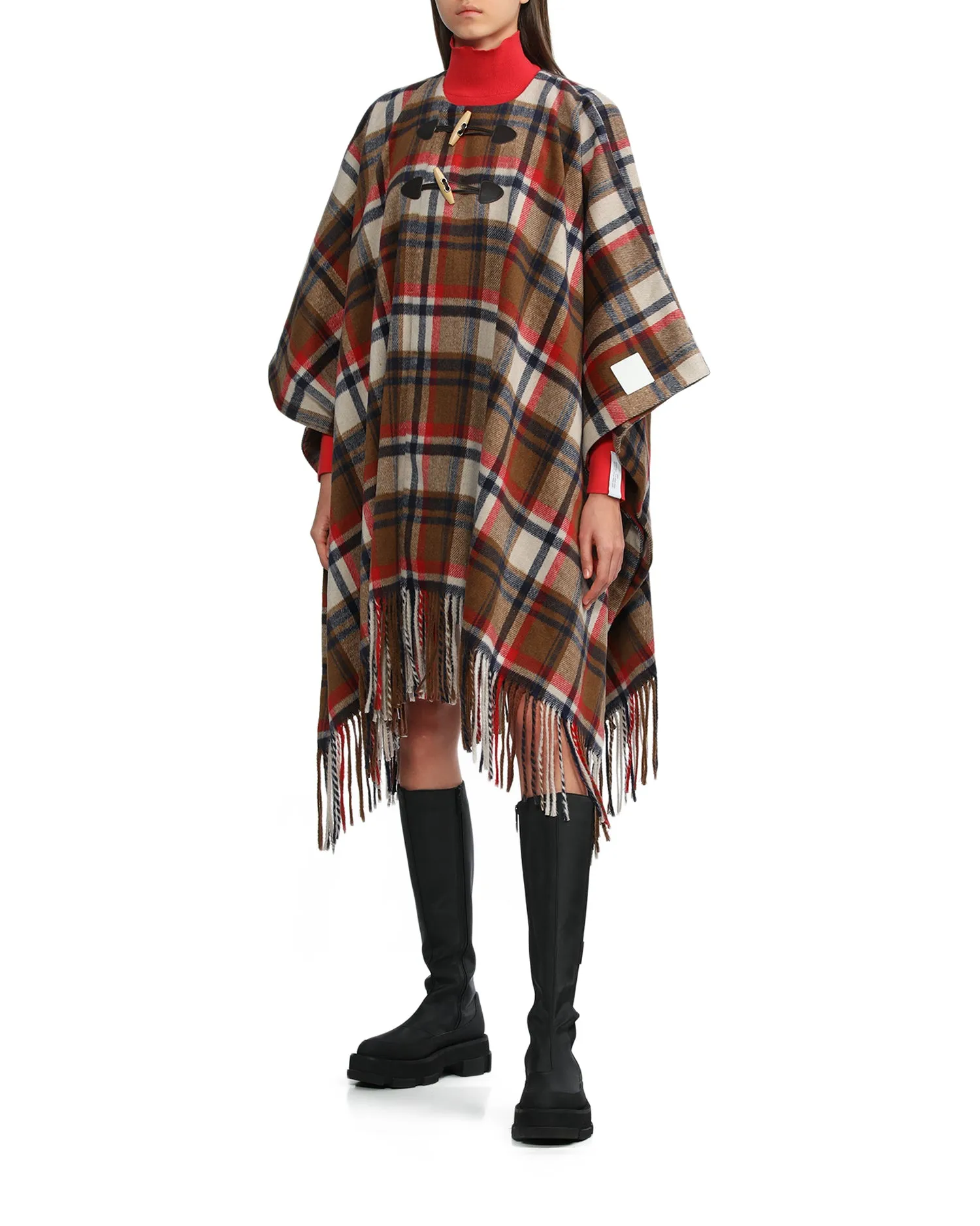 BAPY CHECK CAPE LADIES