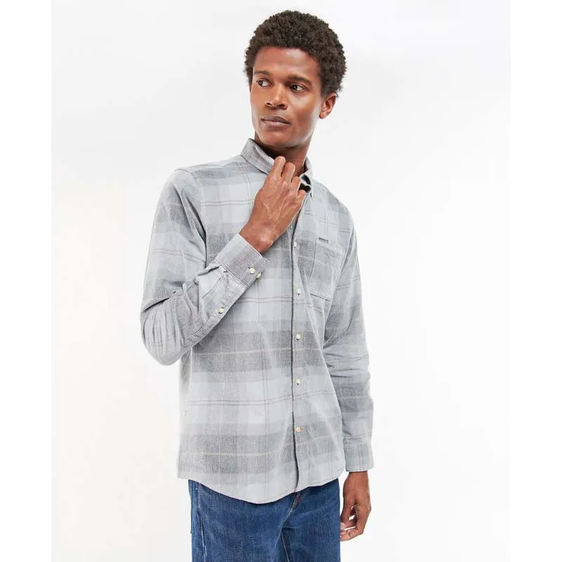 Barbour Blair Corduroy Tailored Mens Shirt - Greystone