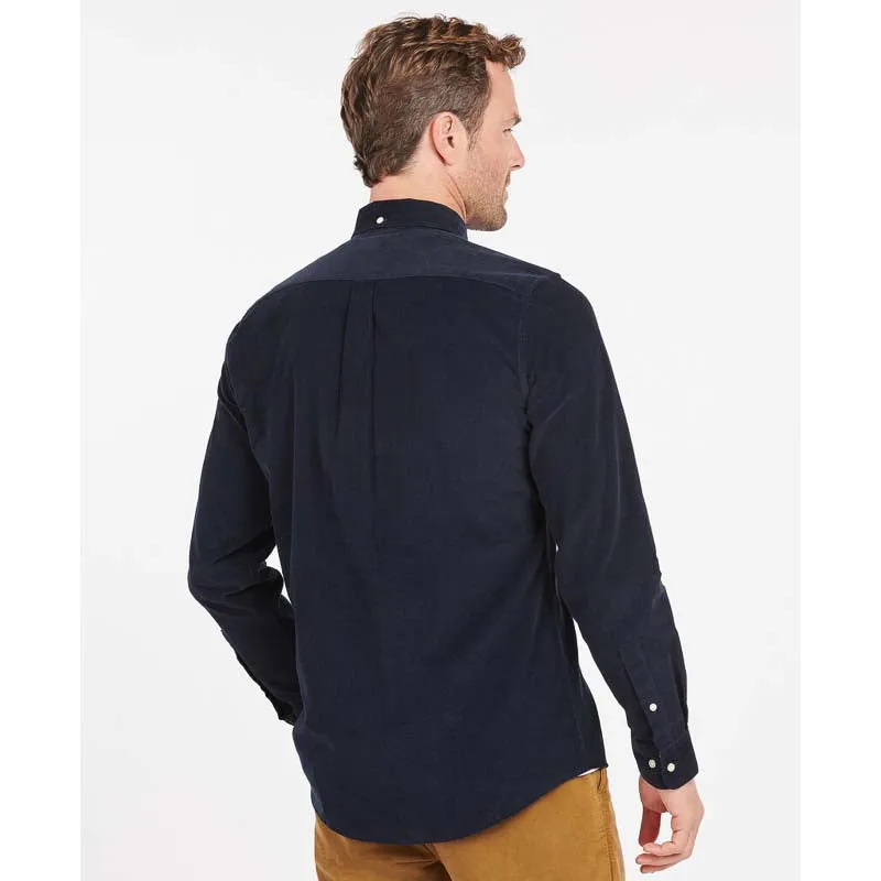 Barbour Ramsey Corduroy Mens Tailored Shirt - Navy