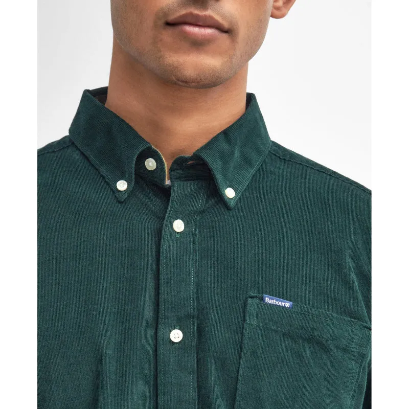 Barbour Ramsey Corduroy Mens Tailored Shirt - Seaweed