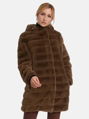 Basler Hazelnut  Faux Fur Outdoor Jacket 1217130301 13060 3116