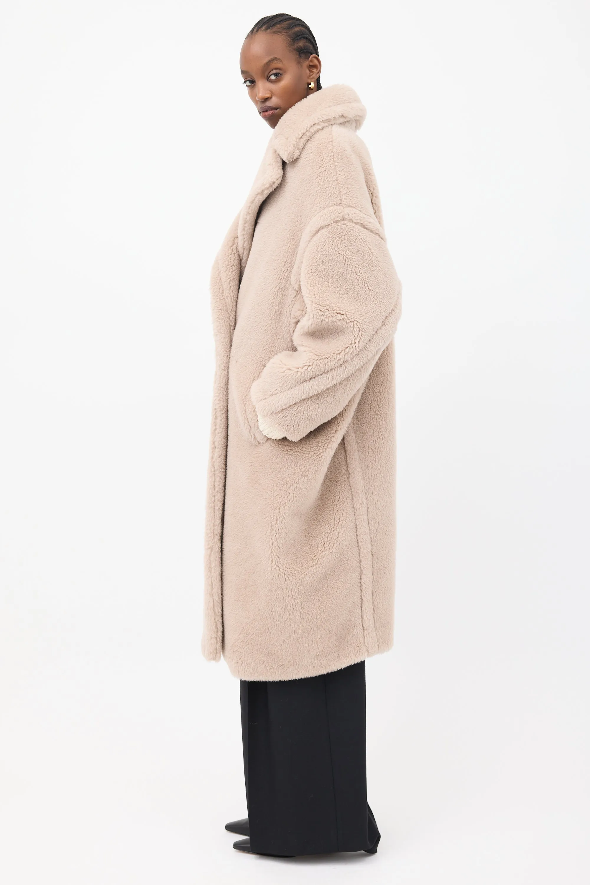 Beige Wool Teddy Coat