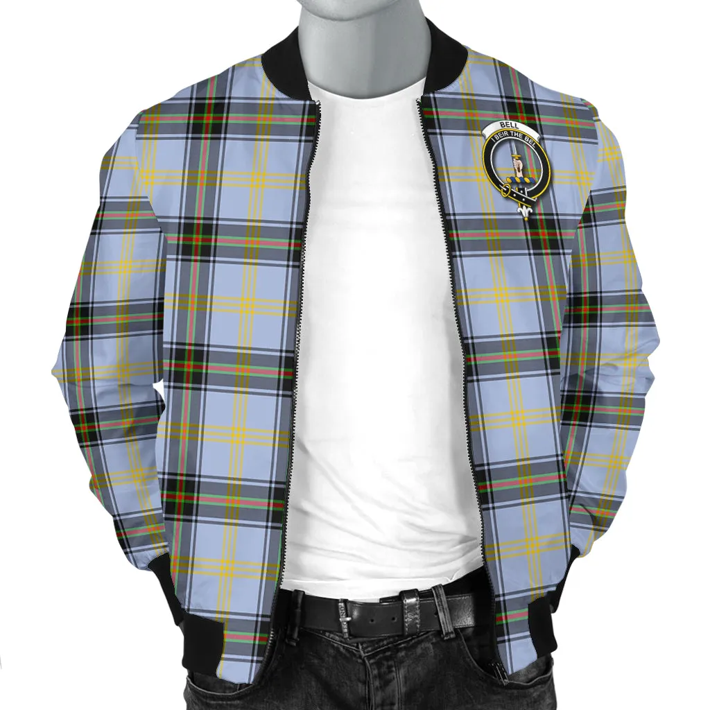 Bell Tartan Bomber Jacket with Family Crest