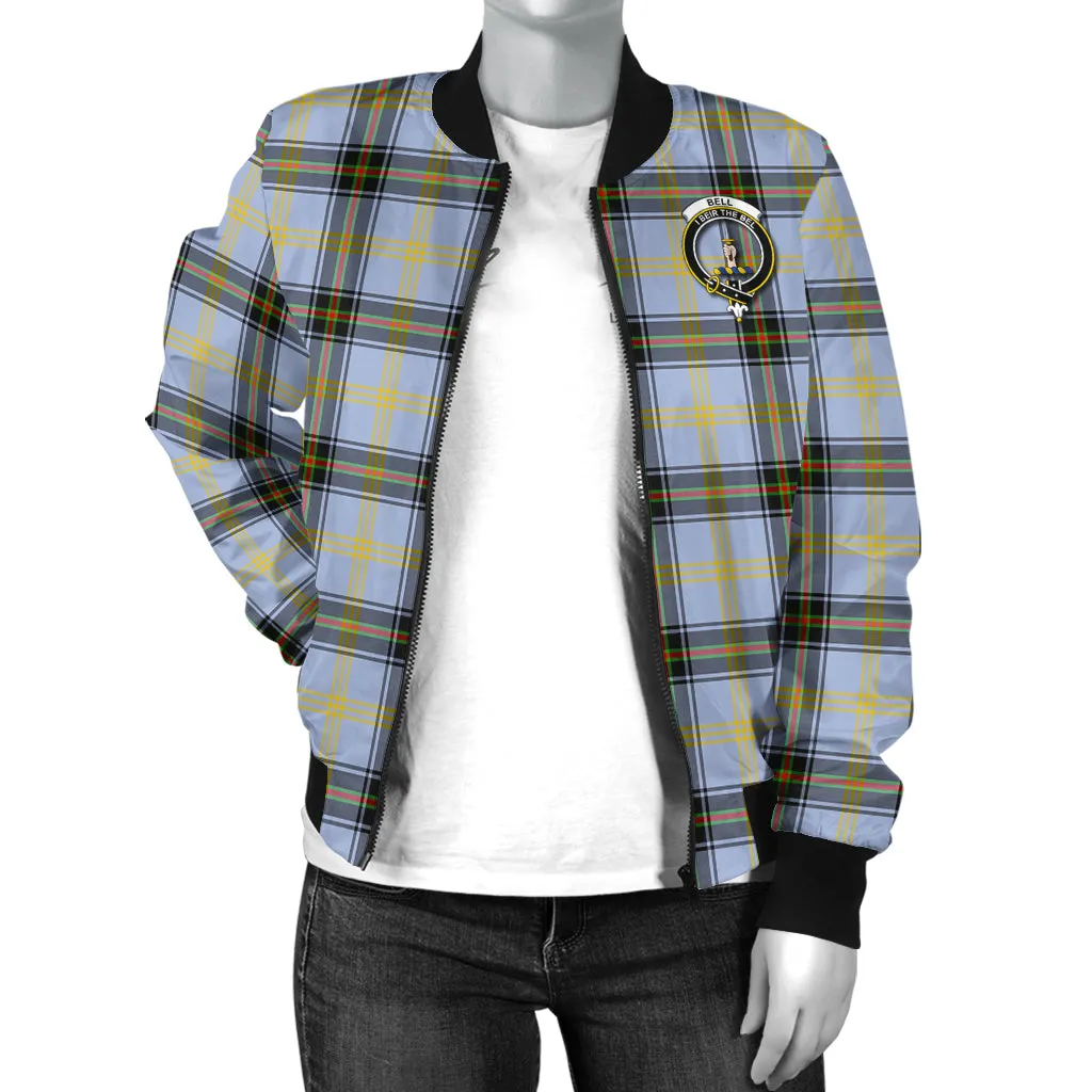 Bell Tartan Bomber Jacket with Family Crest