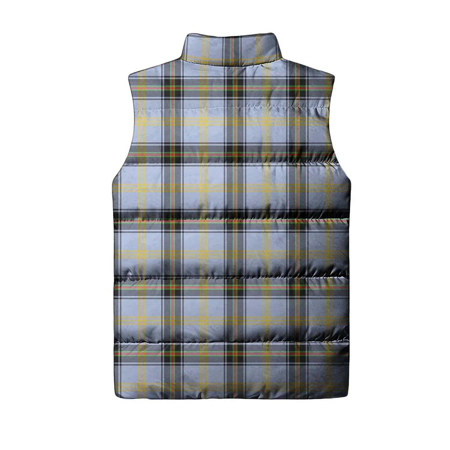 Bell Tartan Sleeveless Puffer Jacket with Family Crest