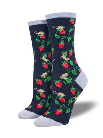 Berry Mice Women's Crew Socks