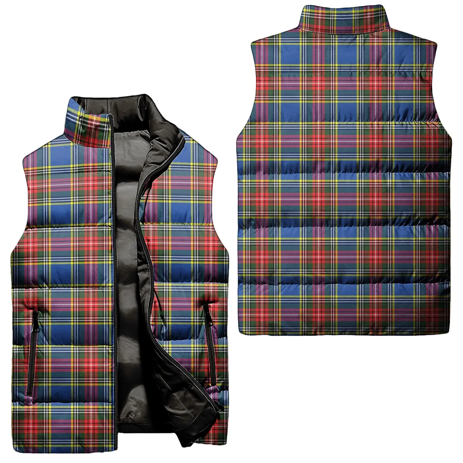 Bethune Tartan Sleeveless Puffer Jacket