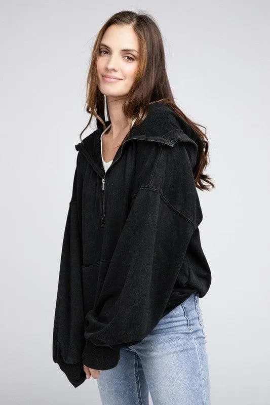 BiBi Stitch Detailed Elastic Hem Hoodie