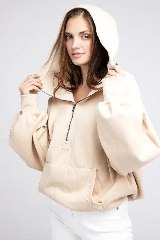 BiBi Stitch Detailed Elastic Hem Hoodie