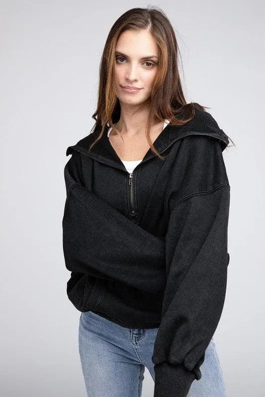 BiBi Stitch Detailed Elastic Hem Hoodie