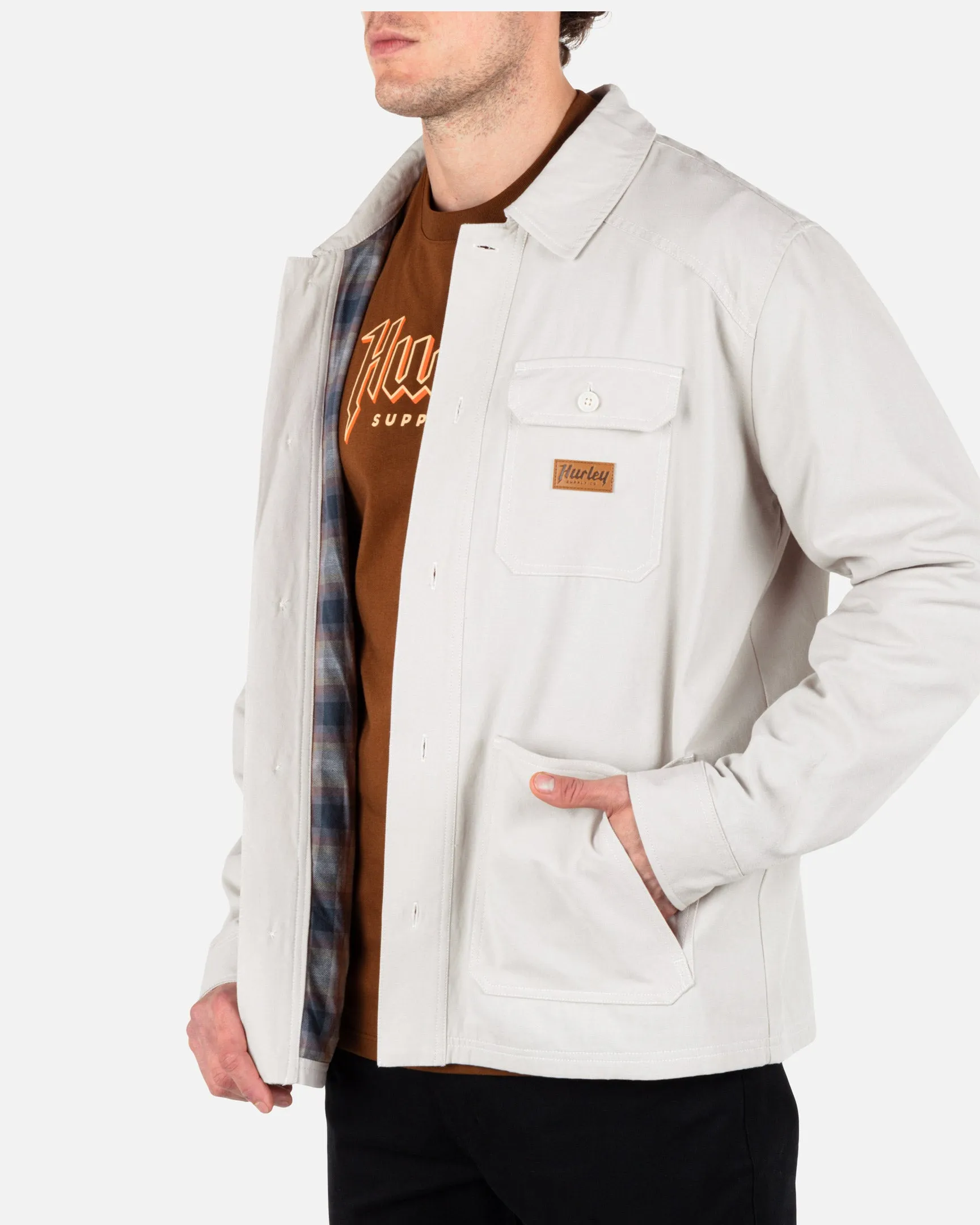 Bixby Flannel Lined Canvas Long Sleeve