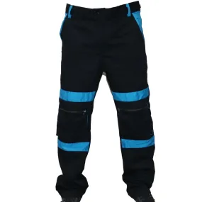 Black & Blue Two Tone Trouser For Men