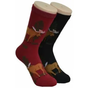 Black Maine Moose Socks