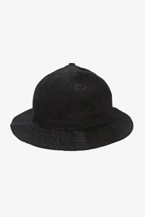 Blacksmith - Corduroy Bell Bucket Hat - Black