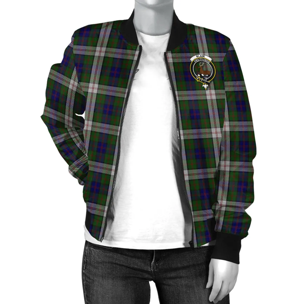 Blair Dress Tartan Bomber Jacket with Family Crest