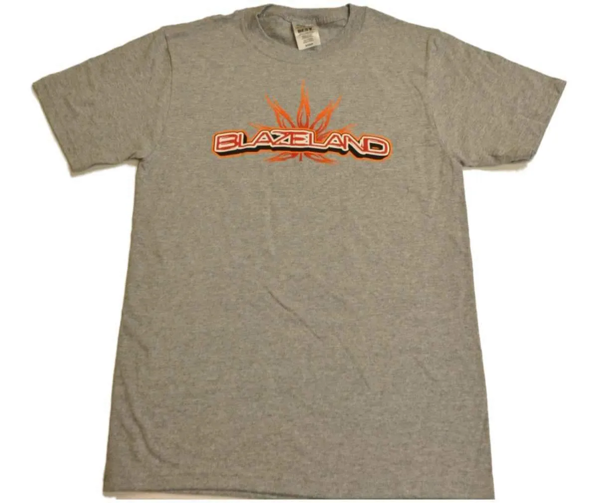 Blazeland Gray Marijuana Leaf Cannabis Weed Pot Stoner Short Sleeve T-Shirt