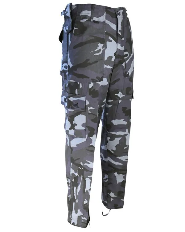 Blue Camo Kombat Trousers