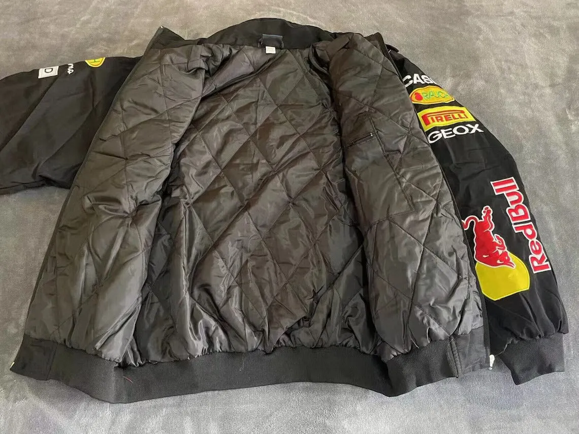 Blue Red Bull Vintage Racing Jacket