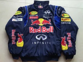 Blue Red Bull Vintage Racing Jacket