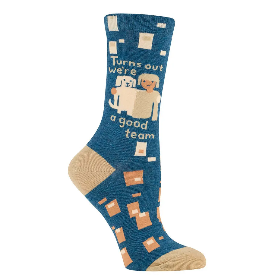 BlueQ Women's Crew Socks