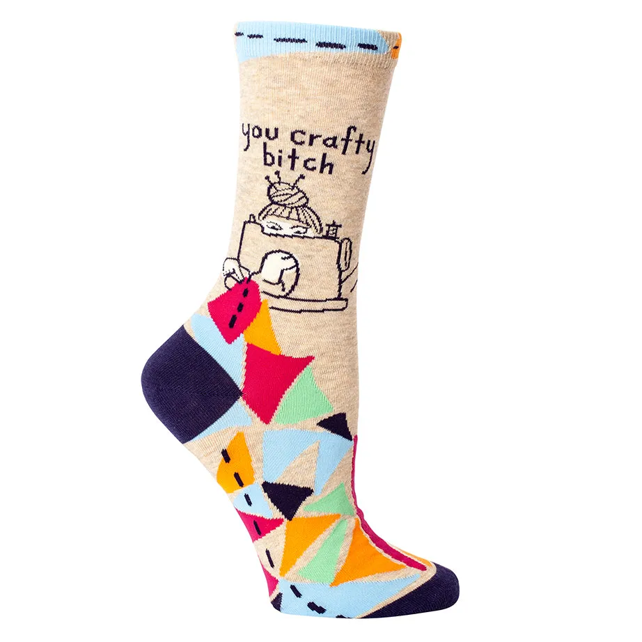 BlueQ Women's Crew Socks