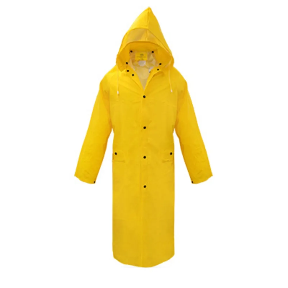 Boss 3PR8000YX Lined PVC Rain Jacket, Extra Large, Yellow