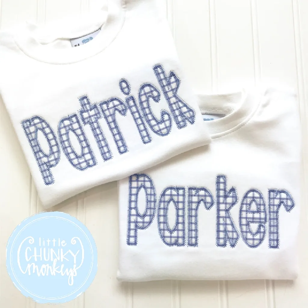 Boy Shirt - Applique Name