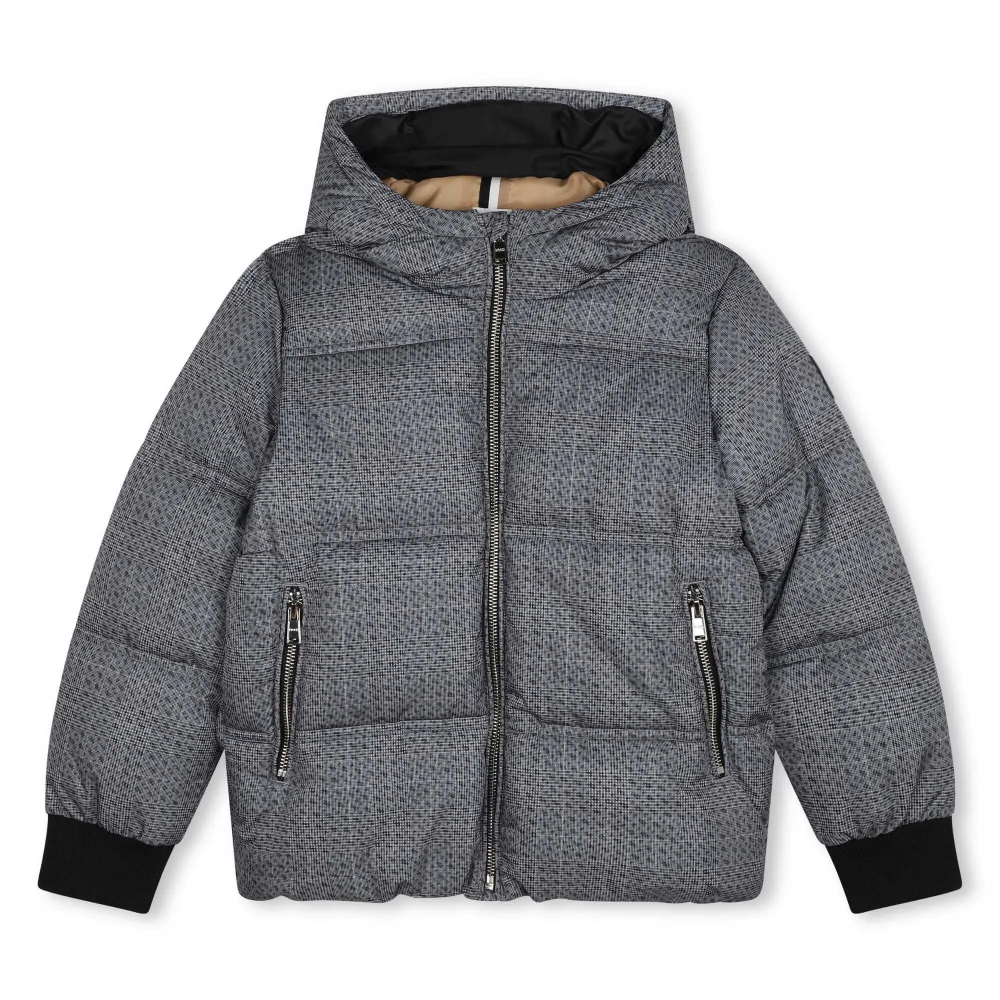 Boys Grey Puffer Jacket