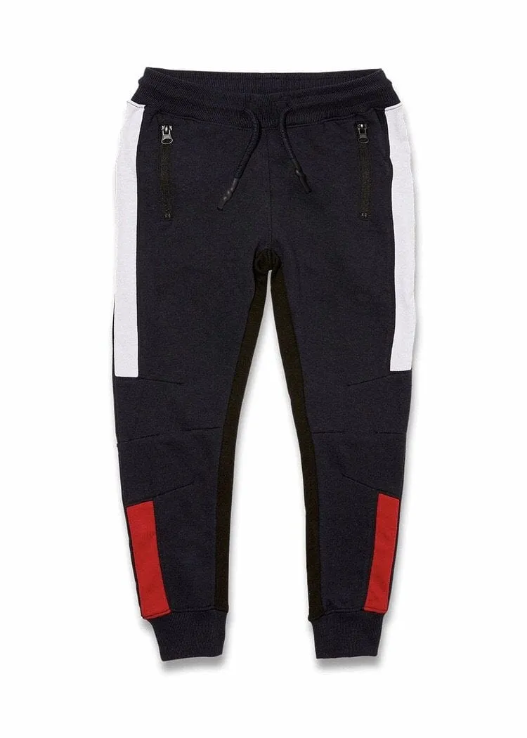 BOYS JORDAN CRAIG MILANO TRACK PANTS - NAVY