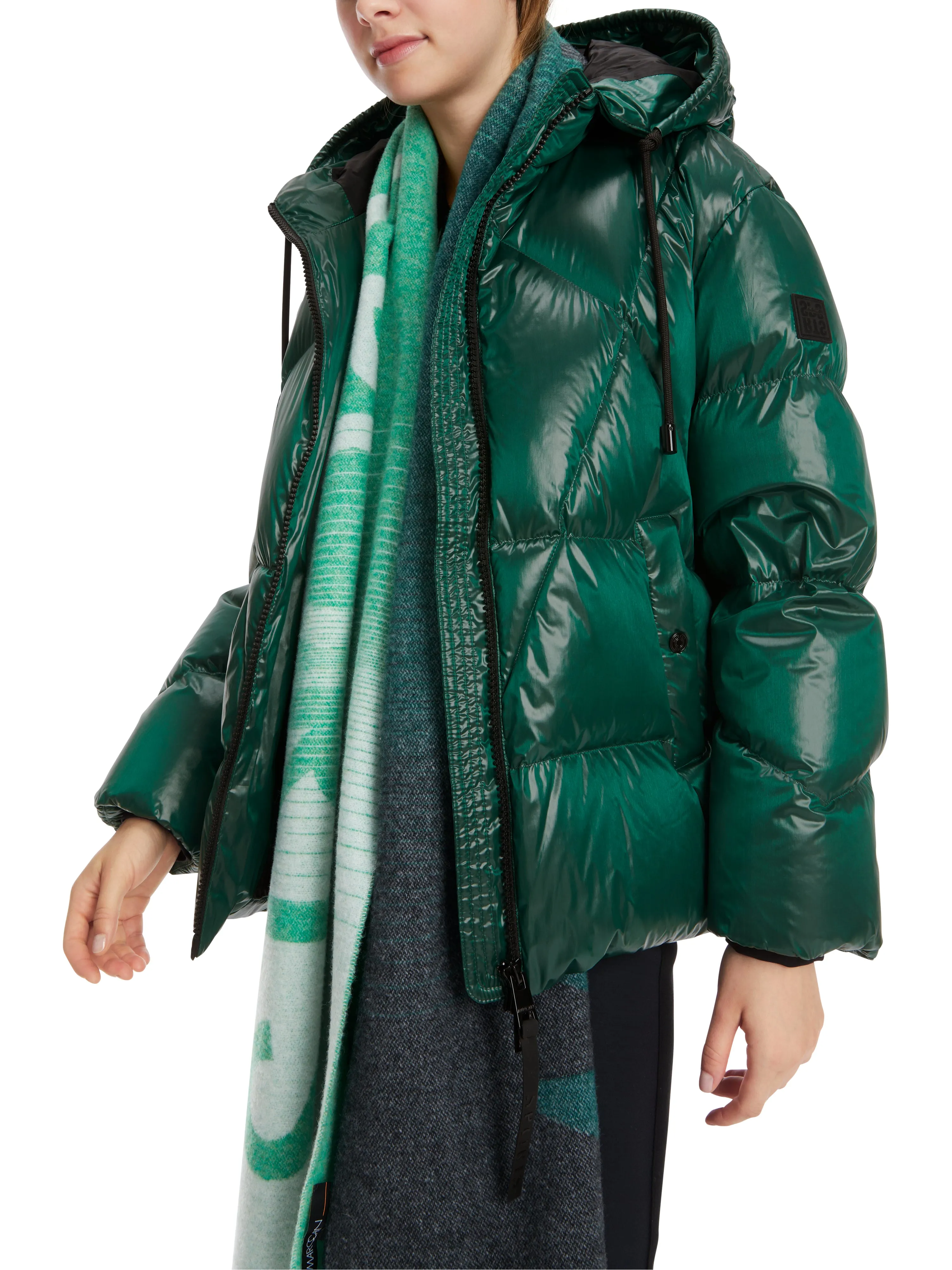 Brilliant Green Hooded Puffer Jacket