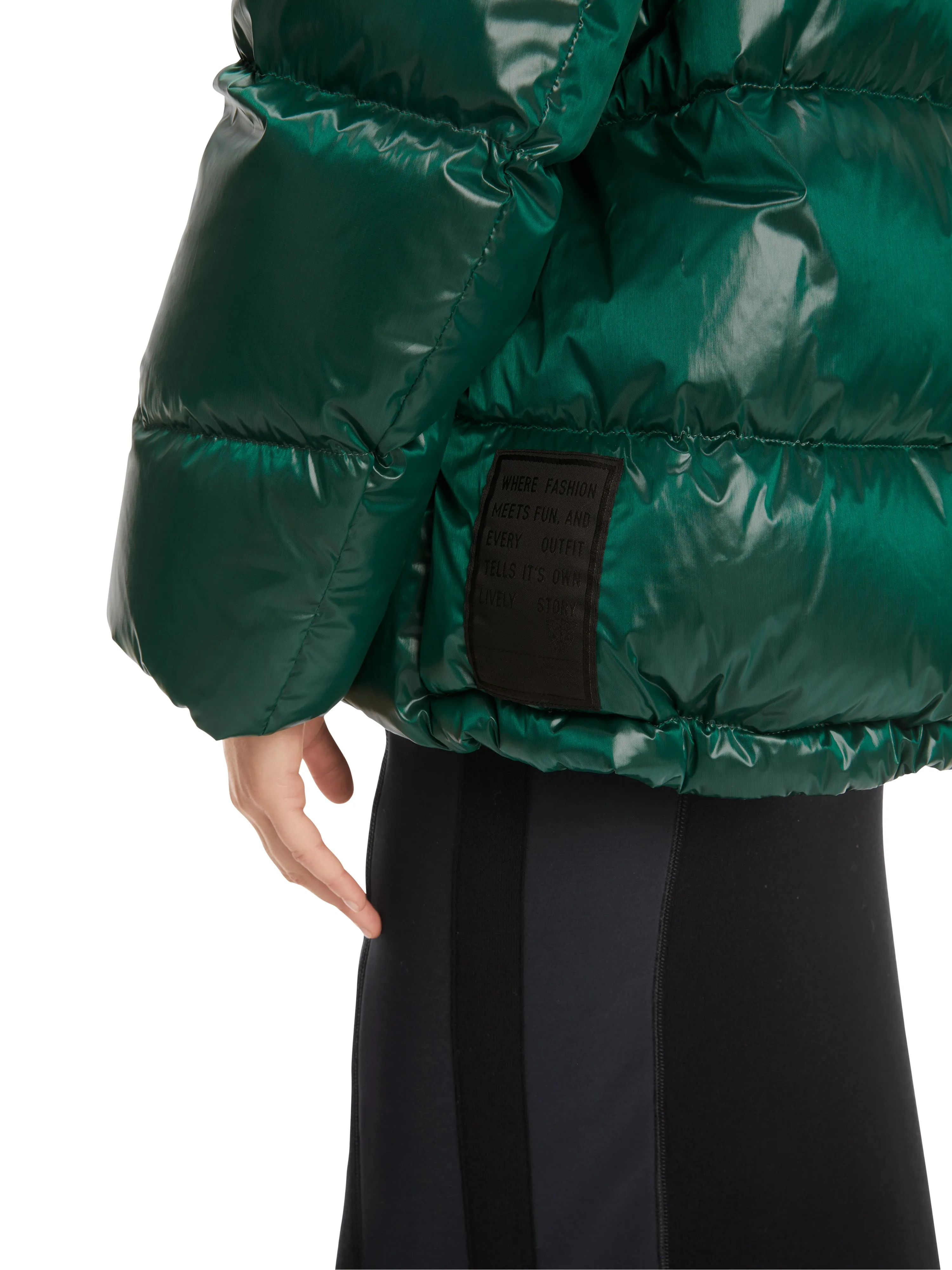 Brilliant Green Hooded Puffer Jacket