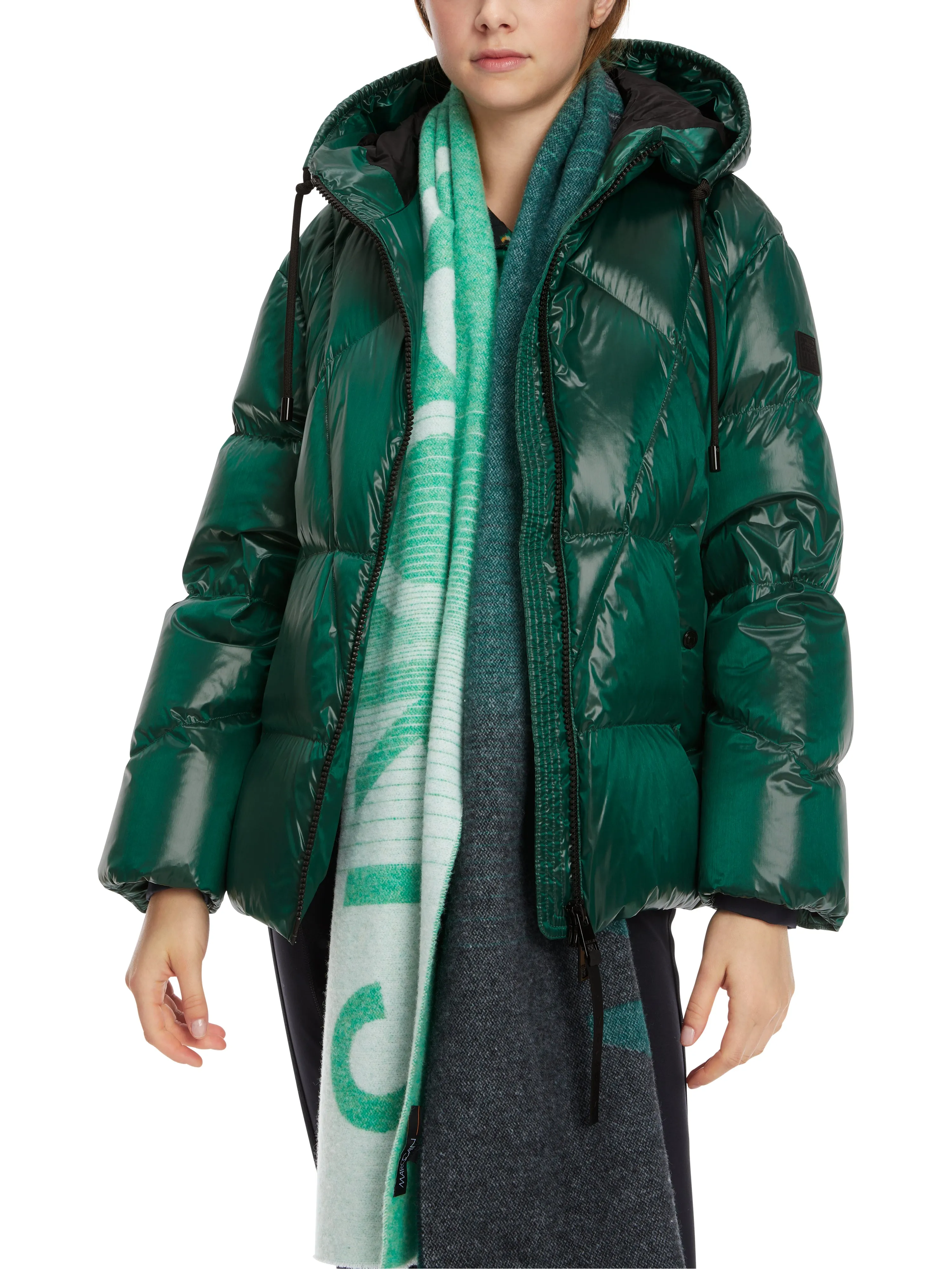 Brilliant Green Hooded Puffer Jacket