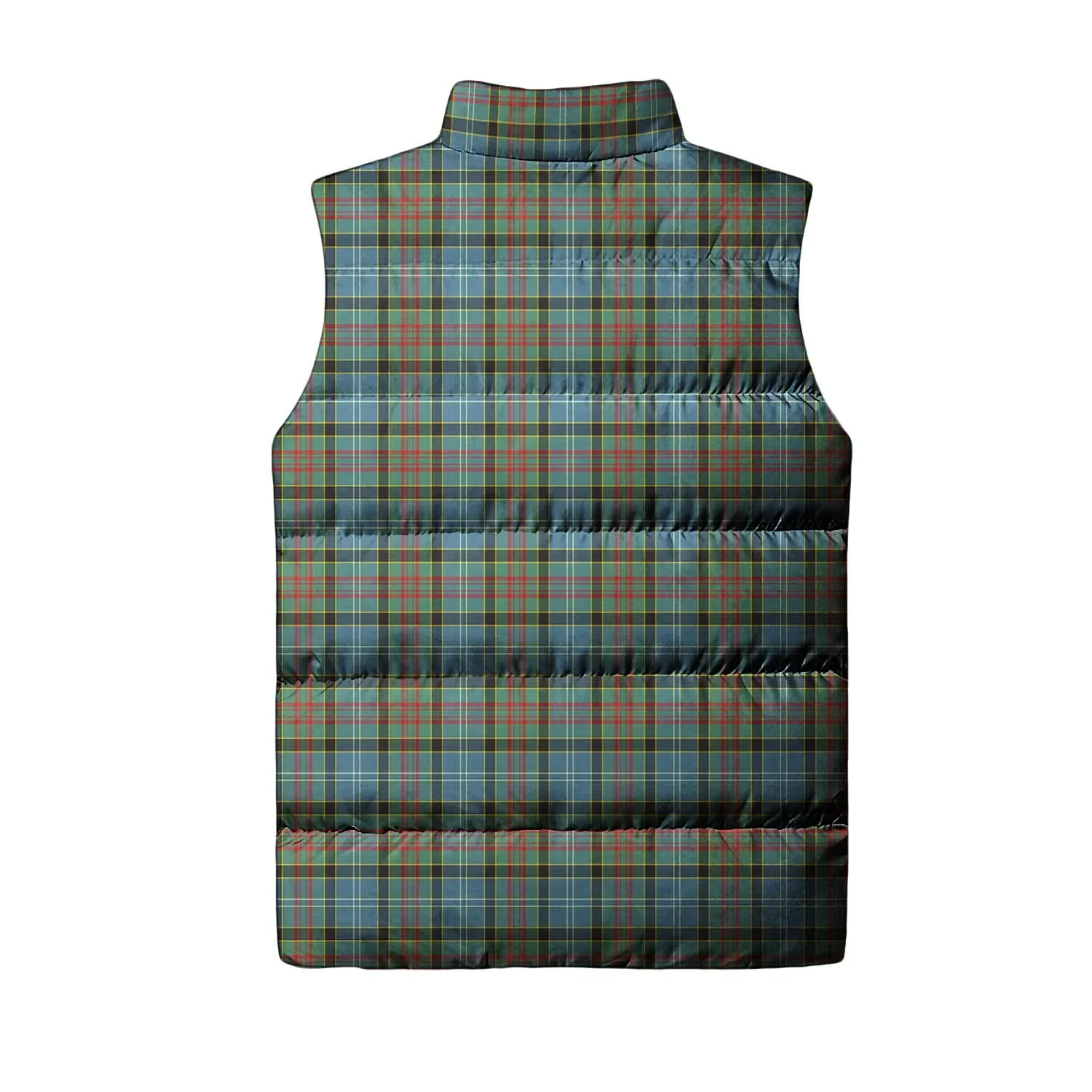 Brisbane Tartan Sleeveless Puffer Jacket with Family Crest