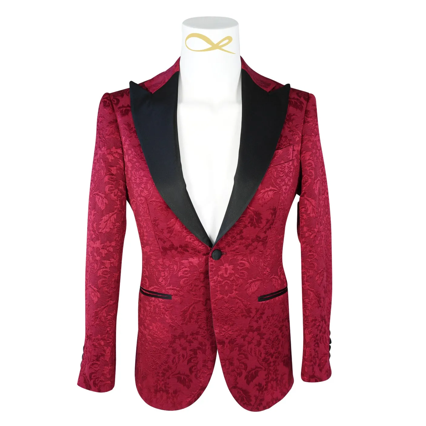 Burgundy & Black Fiore Jacket